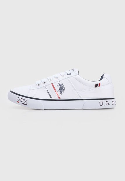 Tenis Lifestyle Blanco-Azul-Rojo Us Polo Assn