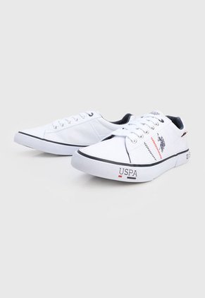 Tenis Lifestyle Blanco-Azul-Rojo Us Polo Assn