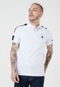 Camiseta Polo Blanco-Azul-Rojo Us Polo Assn de US Polo Assn