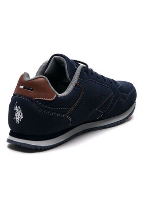 Tenis Azul-Blanco-Miel Us Polo Assn
