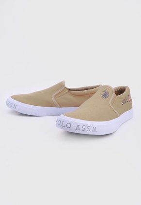 Tenis Lifestyle Beige-Blanco Us Polo Assn