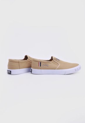 Tenis Lifestyle Beige-Blanco Us Polo Assn