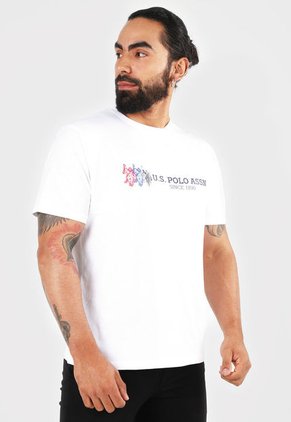 Camiseta Blanco-Azul-Rojo Us Polo Assn