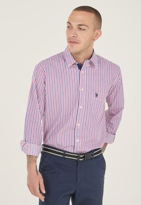 Camisa Blanco-Azul-Rojo Us Polo Assn
