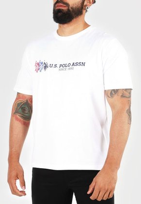 Camiseta Blanco-Azul-Rojo Us Polo Assn