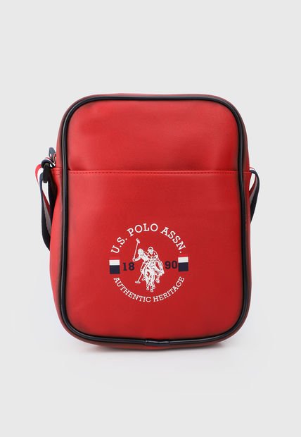 Bolso Manos Libres Rojo-Azul Us Polo Assn