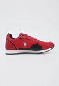 Tenis Lifestyle Rojo-Blanco-Negro Us Polo Assn de US Polo Assn