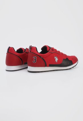 Tenis Lifestyle Rojo-Blanco-Negro Us Polo Assn
