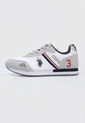 Tenis Lifestyle Blanco-Gris-Azul Us Polo Assn de US Polo Assn