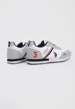 Tenis Lifestyle Blanco-Gris-Azul Us Polo Assn