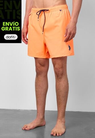 Traje de Baño U.S. POLO ASSN. Naranja Neón US Polo Assn