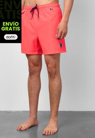Traje de Baño U.S. POLO ASSN. Fucsia Neón US Polo Assn