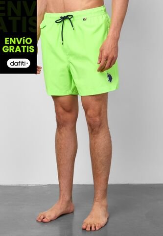 Traje de Baño U.S. POLO ASSN. Verde Neón US Polo Assn