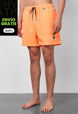 Traje de Baño U.S. POLO ASSN. Naranja Neón US Polo Assn