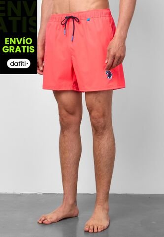 Traje de Baño U.S. POLO ASSN. Fucsia Neón US Polo Assn