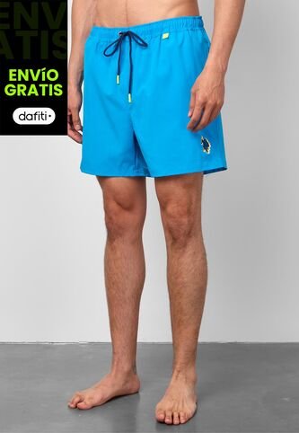 Traje de Baño U.S. POLO ASSN. Azul Neón US Polo Assn