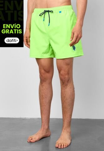 Traje de Baño U.S. POLO ASSN. Verde Neón US Polo Assn
