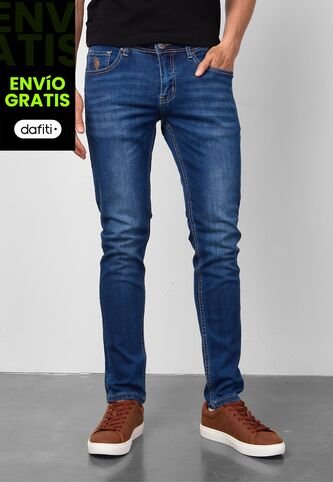 Jean U.S. POLO ASSN. 901 Slim Fit  Índigo Medio US Polo Assn