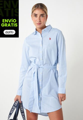 Vestido U.S. POLO ASSN. Celeste US Polo Assn