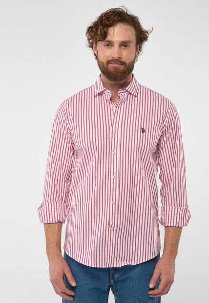 Camisa Blanco-Rosa US POLO ASSN