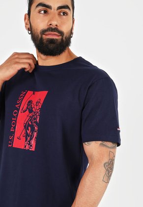 Camiseta Azul-Rojo Us Polo Assn