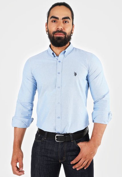Camisa Celeste Us Polo Assn