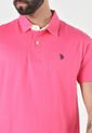 Camiseta Polo Fucsia-Beige Us Polo Assn de US Polo Assn