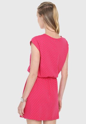 Vestido Fucsia-Blanco Us Polo Assn