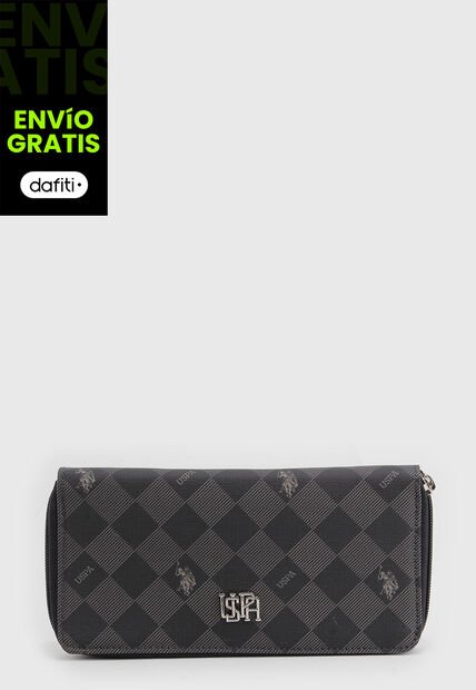 Billetera Gris Oscuro Us Polo Assn