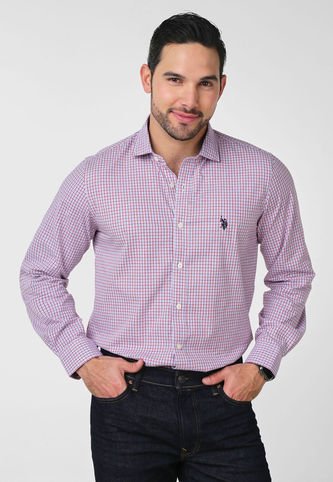 Camisa Blanco-Rojo-Azul Claro US POLO ASSN US Polo Assn