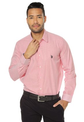 Camisa Rojo-Blanco US Polo Assn