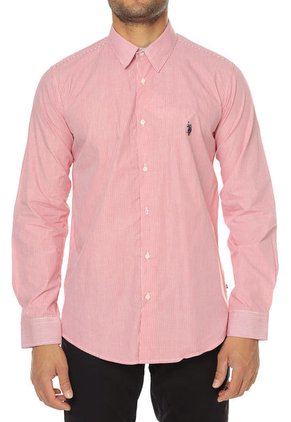 Camisa Rojo-Blanco US Polo Assn