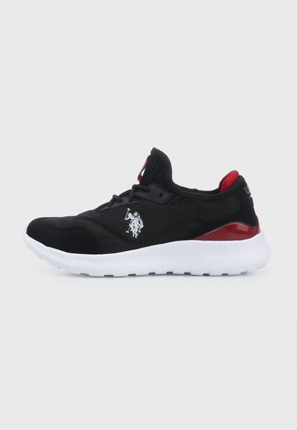 Tenis Lifestyle Negro-Blanco-Rojo Us Polo Assn