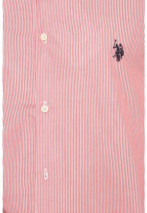 Camisa Rojo-Blanco US Polo Assn