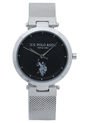 Reloj  Plateado-Negro Us Polo Assn de US Polo Assn