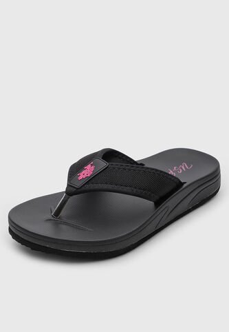 Sandalias Flip Flop U.S. POLO ASSN. Negro US Polo Assn