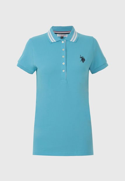 Camiseta Polo Celeste-Blanco US POLO ASSN