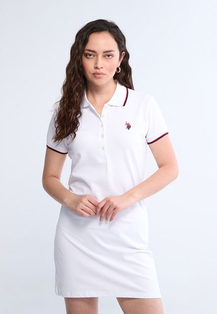 Vestido Blanco-Rojo-Azul Navy US POLO ASSN