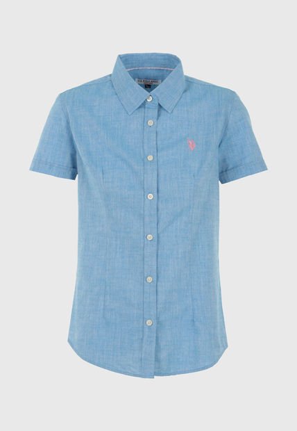 Camisa Celeste-Rosa US POLO ASSN