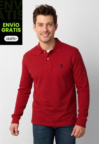 Polo Manga Larga U.S. POLO ASSN. Rojo US Polo Assn