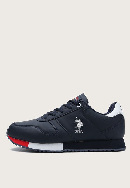 Tenis Lifestyle Azul Navy-Blanco-Rojo Us Polo Assn