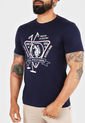 Camiseta Azul-Blanco-Rojo Us Polo Assn de US Polo Assn
