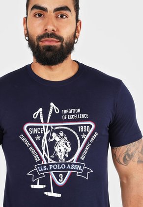 Camiseta Azul-Blanco-Rojo Us Polo Assn