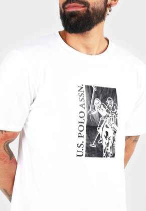Camiseta Blanco-Negro Us Polo Assn