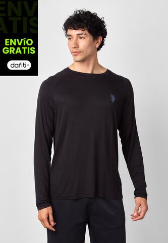 Camiseta Manga Larga U.S. POLO ASSN. Negro US Polo Assn