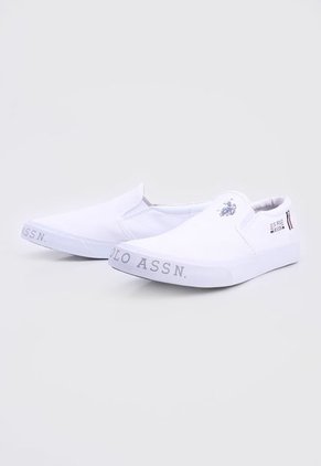 Tenis Lifestyle Blanco-Gris-Azul Us Polo Assn