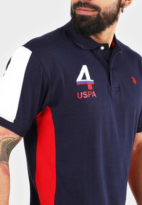 Polo Azul-Rojo-Blanco Us Polo Assn
