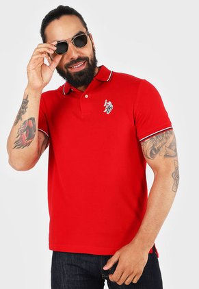 Polo Rojo-Blanco-Azul Us Polo Assn