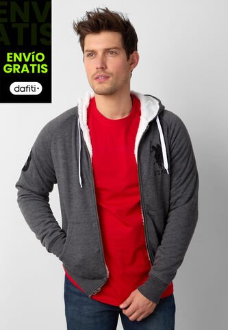 Hoodie U.S. POLO ASSN. Gris US Polo Assn