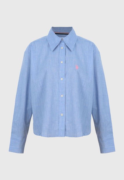 Camisa Celeste-Rosa US POLO ASSN